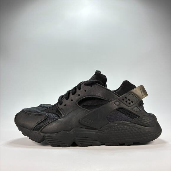 Nike Air Huarache Black Lightweight Lace Up Running Shoes DH4439-001 Womens Sz 9 - Picture 4 of 12